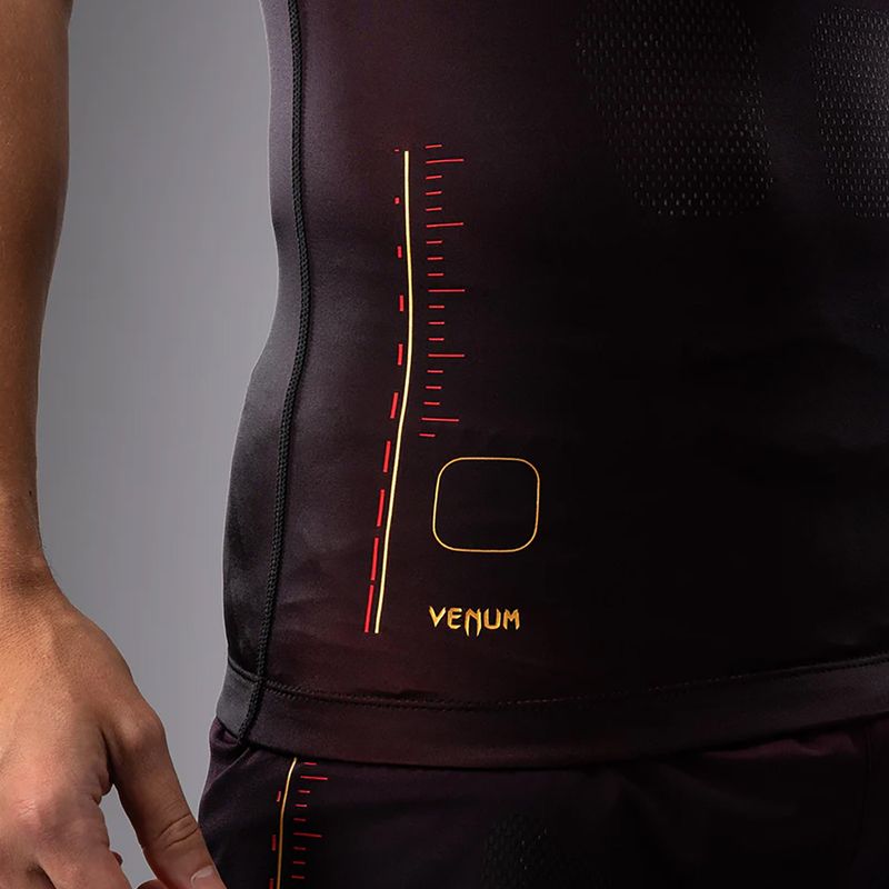 Venum Tactical XT Rashguards мъжка тренировъчна тениска черна/бургундска/златна 6
