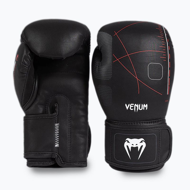 Venum Tactical XT черни/огненочервени боксови ръкавици