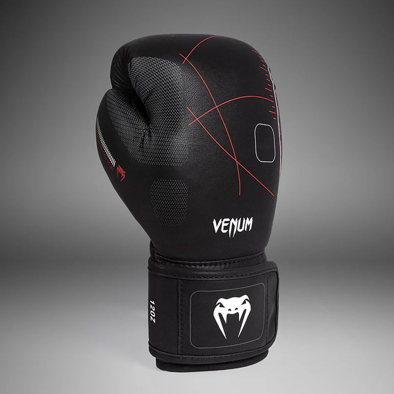 Venum Tactical XT черни/огненочервени боксови ръкавици 4