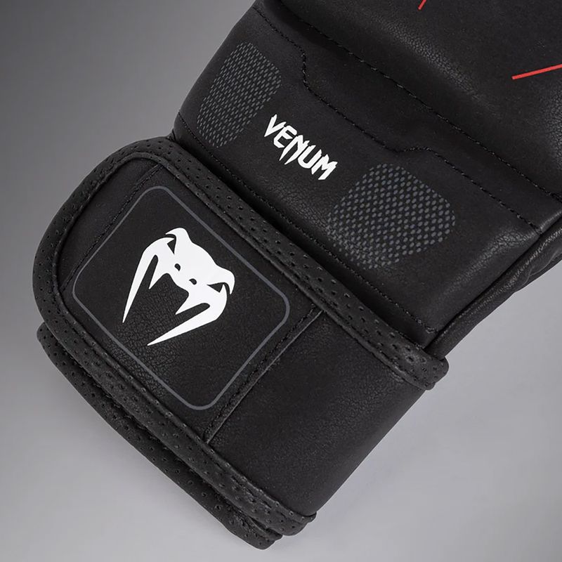 Venum Tactical XT черни/огненочервени ръкавици за спаринг 5