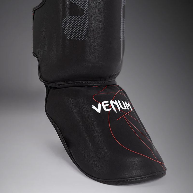 Дамски протектори за пищяли и стъпала Venum Tactical XT Shinguards black/fire red 4