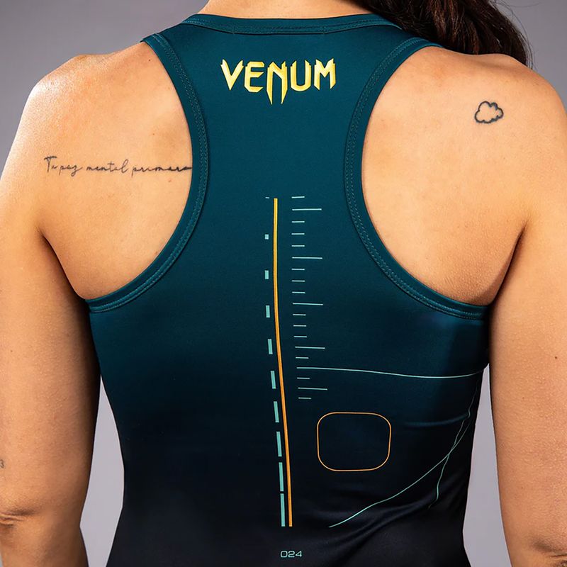 Venum Tactical XT Dry Tech дамска тениска за тренировка черно/горски зелено 8
