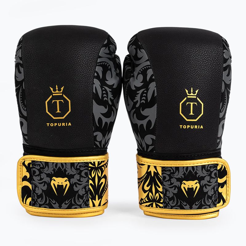 Боксови ръкавици Venum x Ilia Topuria Unmatched Boxing black/gold