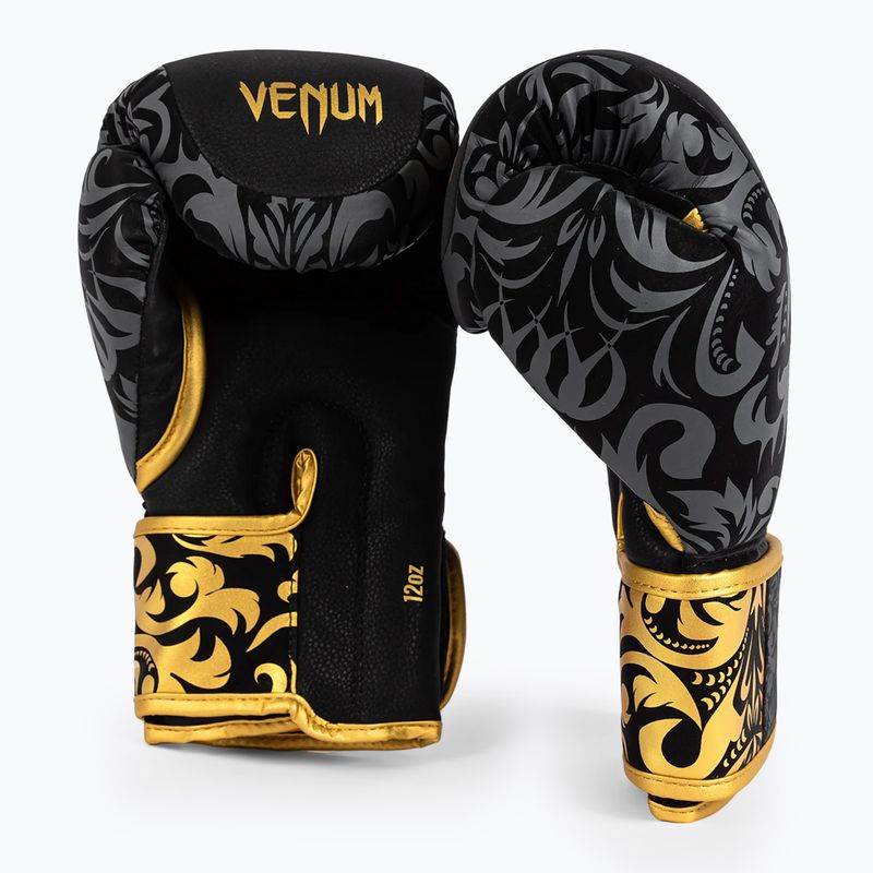 Боксови ръкавици Venum x Ilia Topuria Unmatched Boxing black/gold 4
