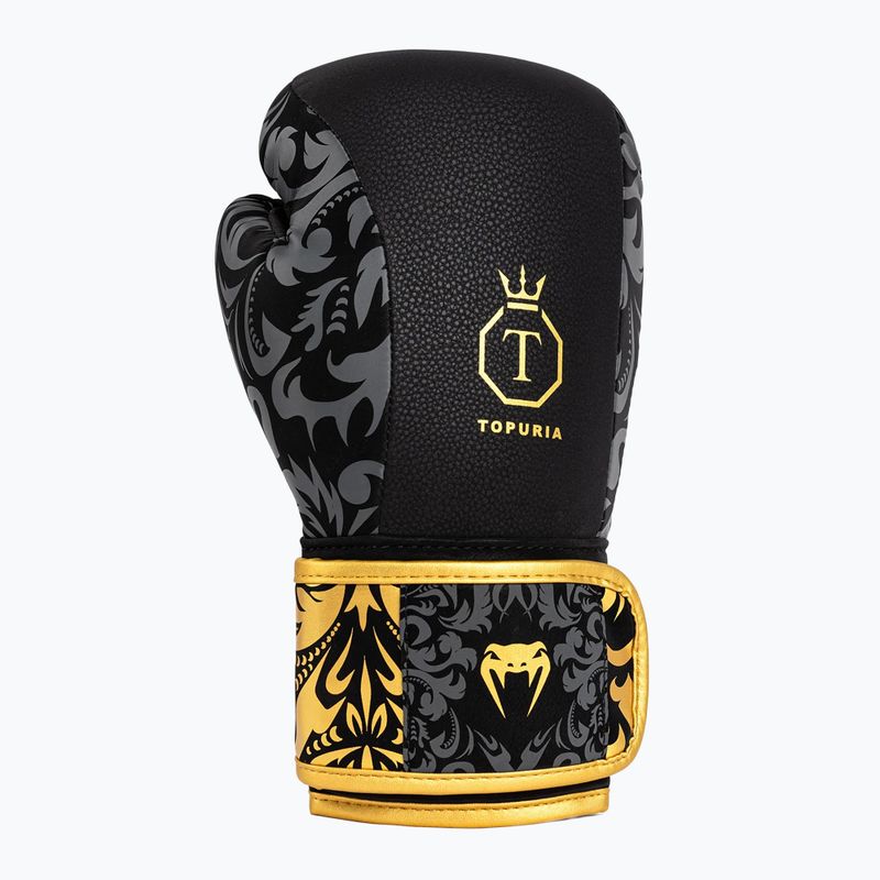 Боксови ръкавици Venum x Ilia Topuria Unmatched Boxing black/gold 5