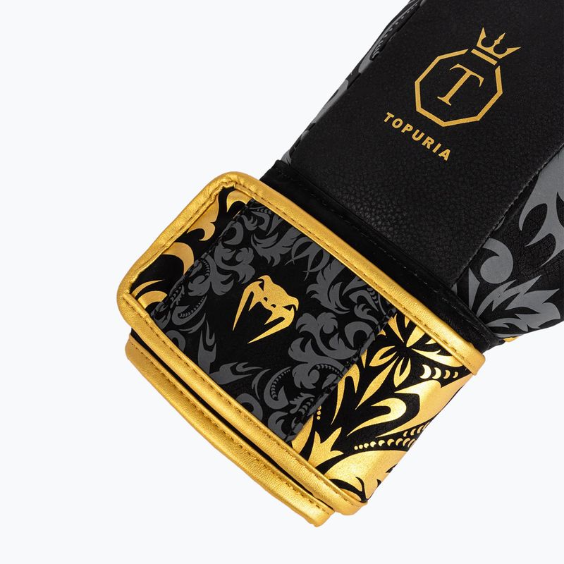 Боксови ръкавици Venum x Ilia Topuria Unmatched Boxing black/gold 7
