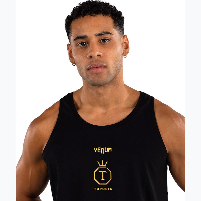 Мъжки тренировъчен потник Venum x Ilia Topuria Unmatched black/gold 4