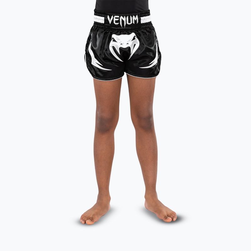 Детски тренировъчни шорти Venum Inferno Muay Thai Jr черни
