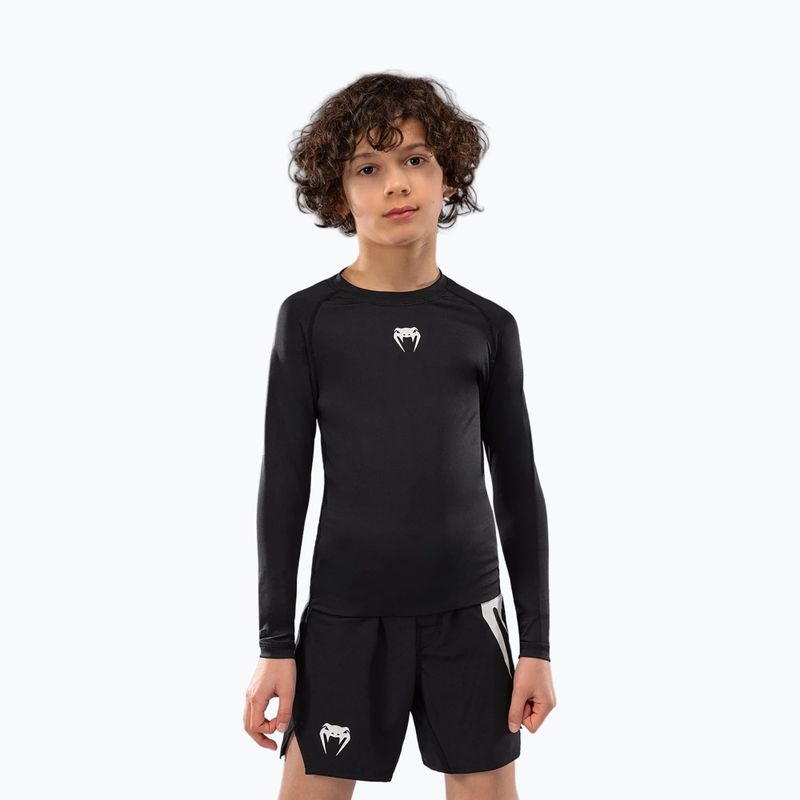 Venum Contender Rashguards Jr детски тренировъчен анцуг с дълъг ръкав черен 2
