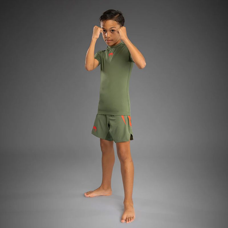 Детска тренировъчна тениска Venum Contender Rashguards Jr каки 2