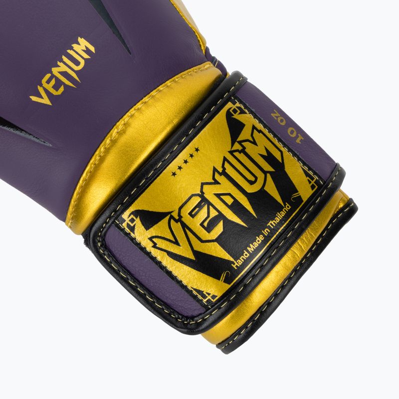 Боксови ръкавици Venum Giant 3.0 тъмнолилаво/златно 6