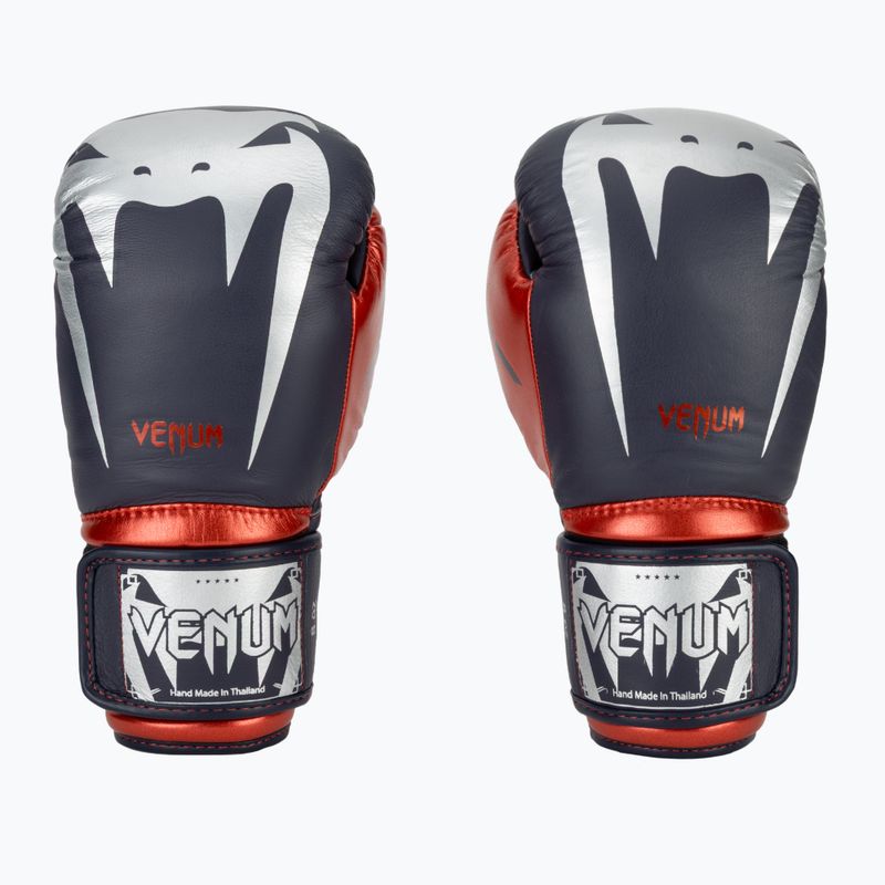 Venum Giant 3.0 боксови ръкавици тъмно синьо/червено 2