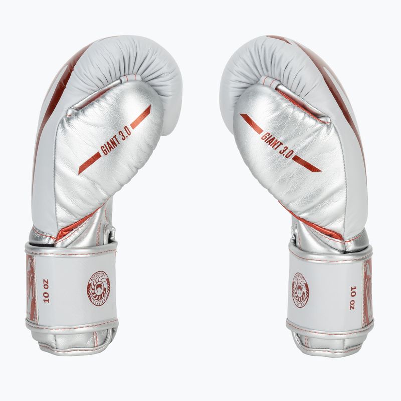 Venum Giant 3.0 червени/сребърни боксови ръкавици 4