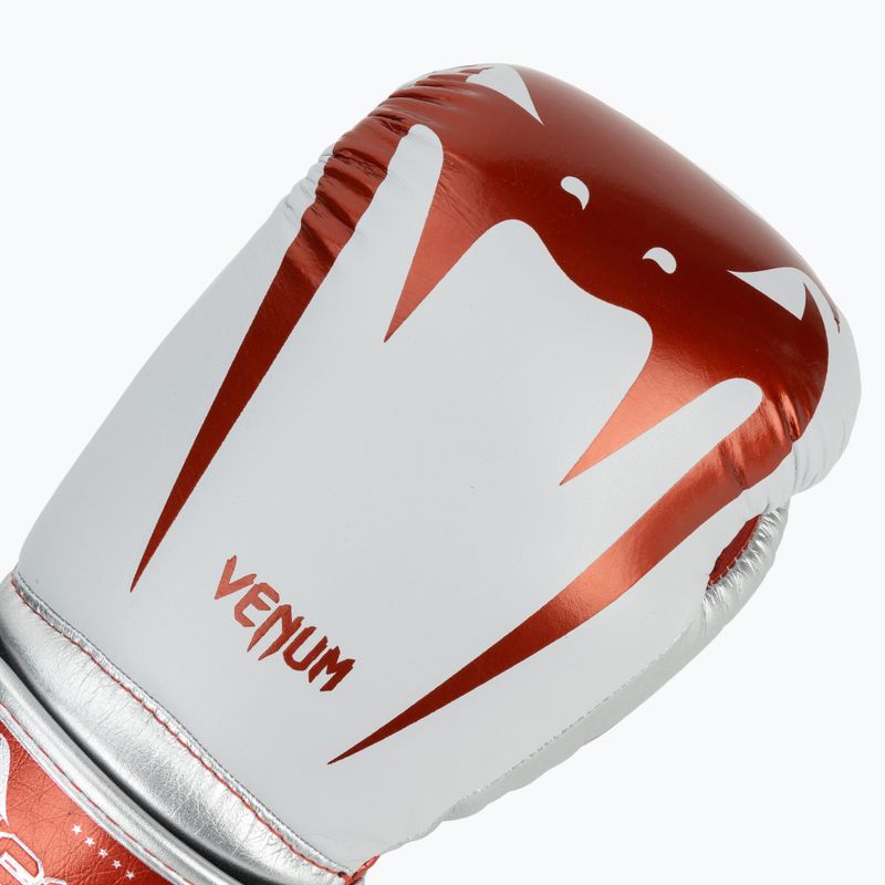 Venum Giant 3.0 червени/сребърни боксови ръкавици 5
