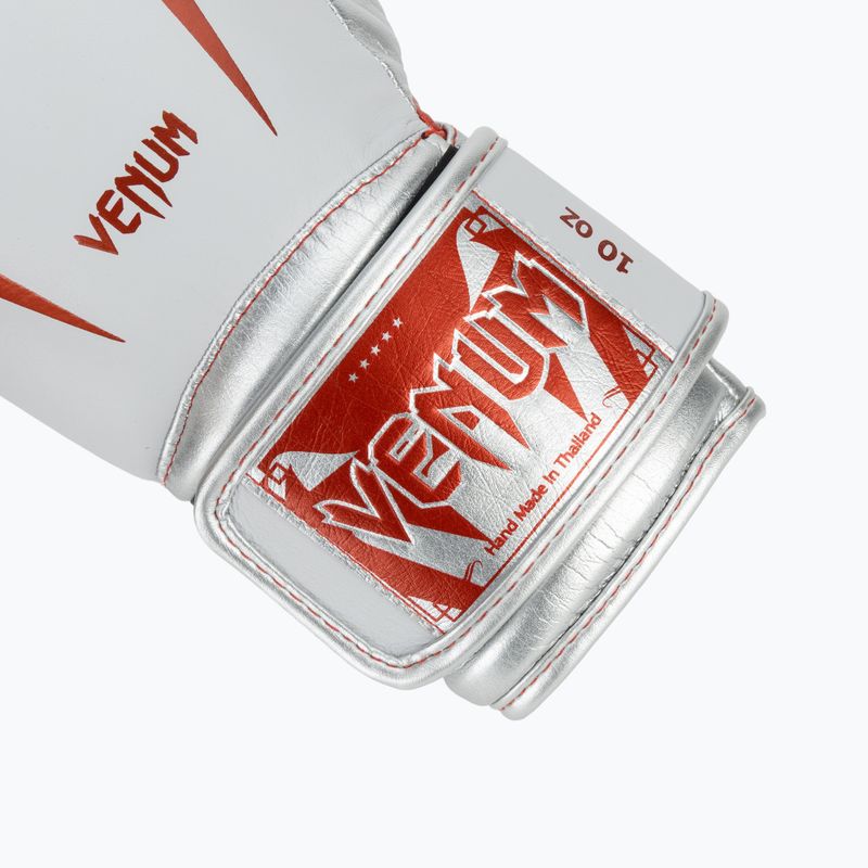 Venum Giant 3.0 червени/сребърни боксови ръкавици 6