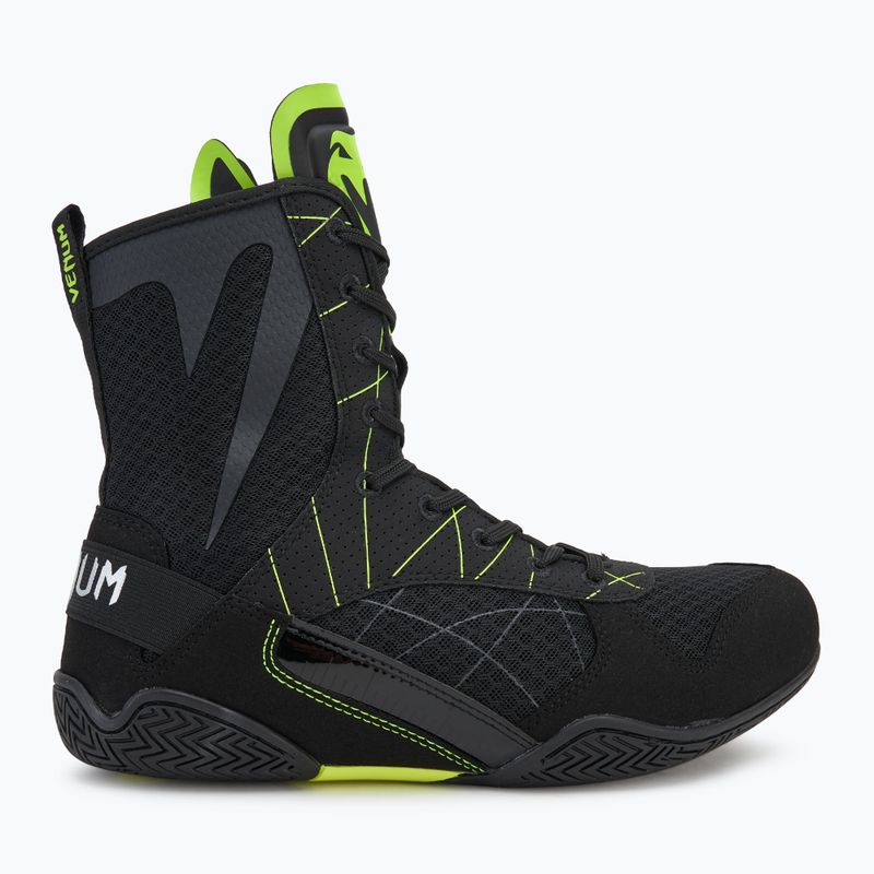 Мъжки боксови обувки Venum Training Camp 4.0 black/neo green 3