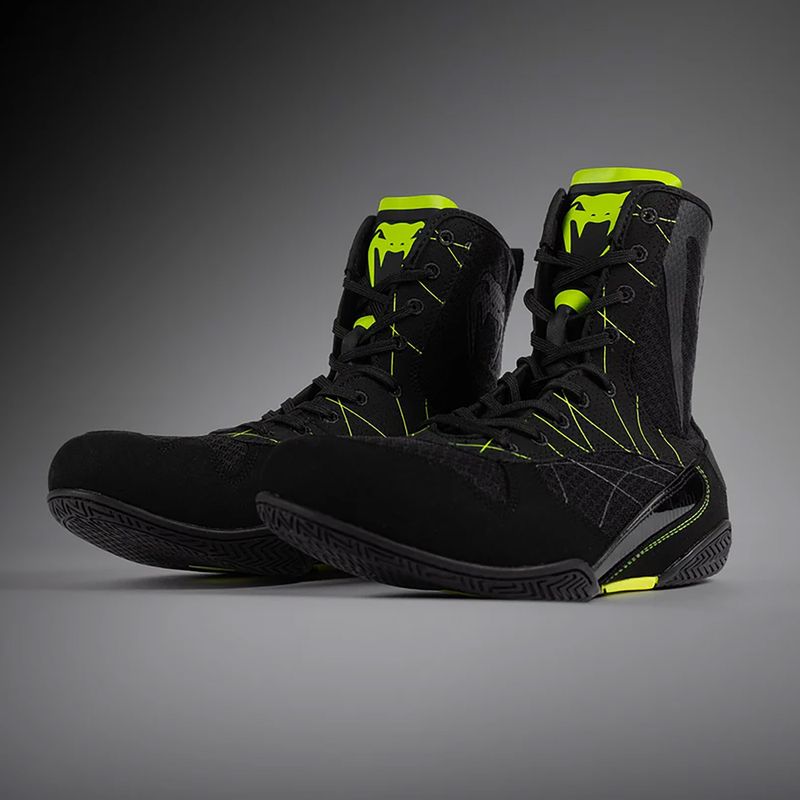 Мъжки боксови обувки Venum Training Camp 4.0 black/neo green 10