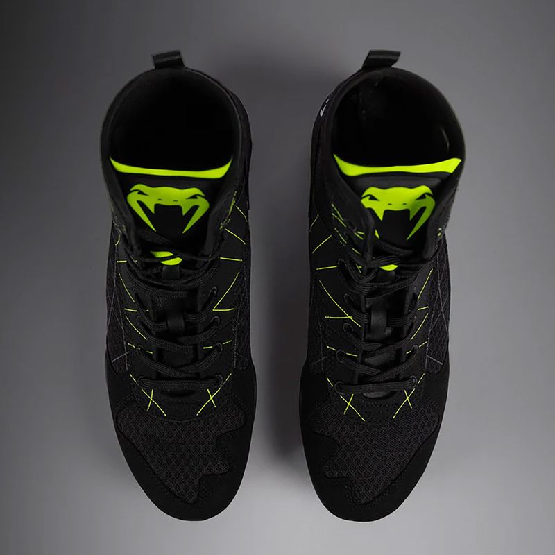 Мъжки боксови обувки Venum Training Camp 4.0 black/neo green 12