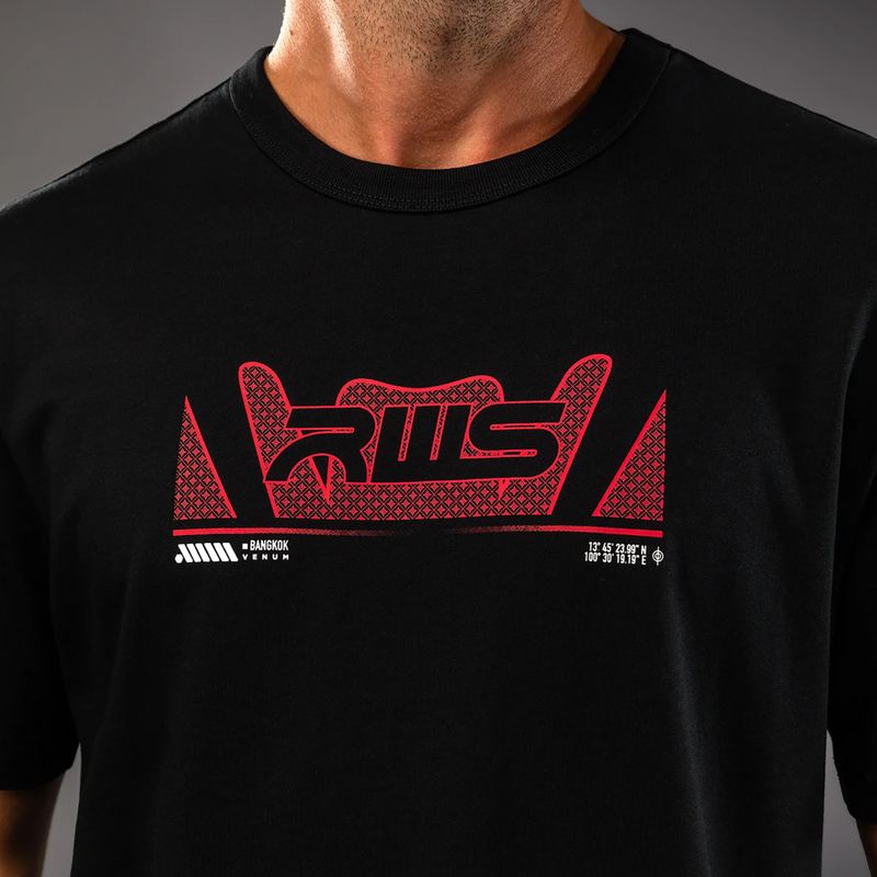 Мъжка тениска Venum x RWS 2.0 black/red 5