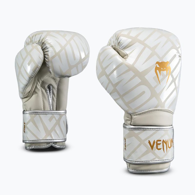 Боксови ръкавици Venum Contender 1.5XT Boxing light beige/white cream 2