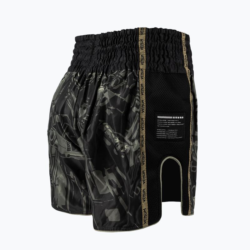 Мъжки тренировъчни шорти Venum Invader Muay Thai black/sand 4