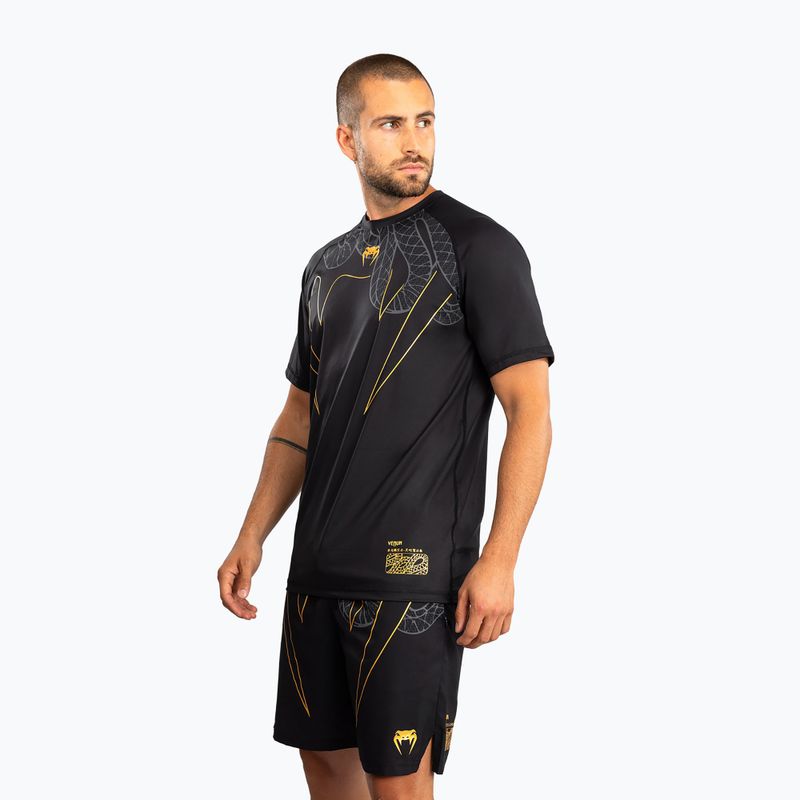 Мъжка тениска за тренировка Venum Serpenti Dry Tech black/silver/gold 4
