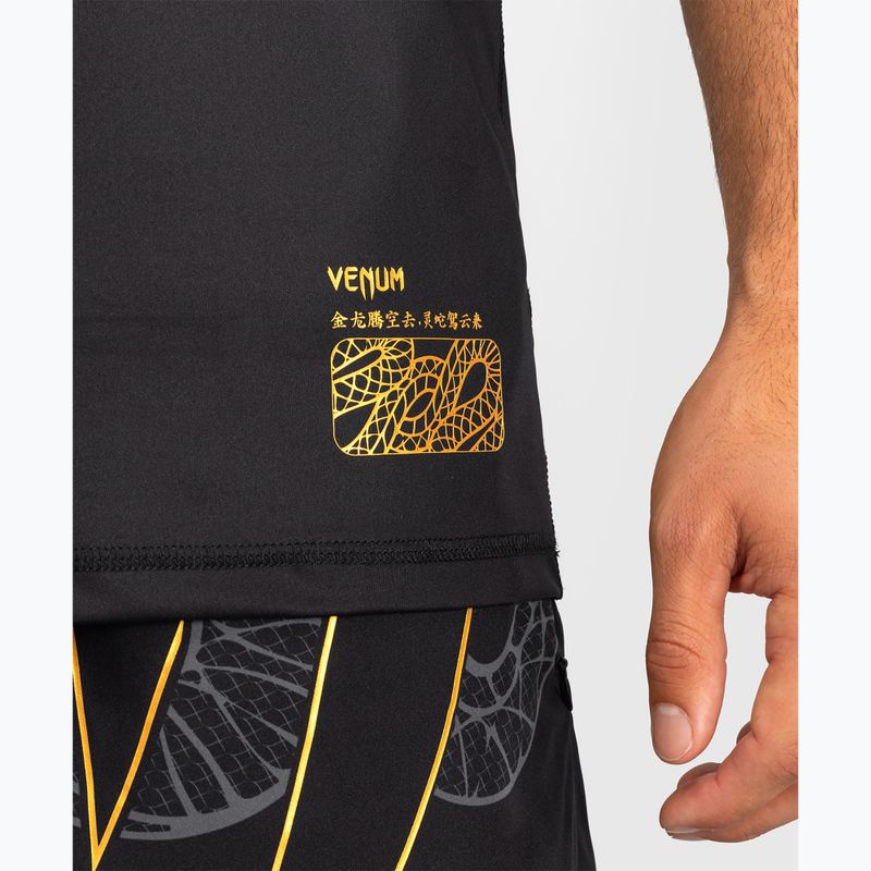 Мъжка тениска за тренировка Venum Serpenti Dry Tech black/silver/gold 5