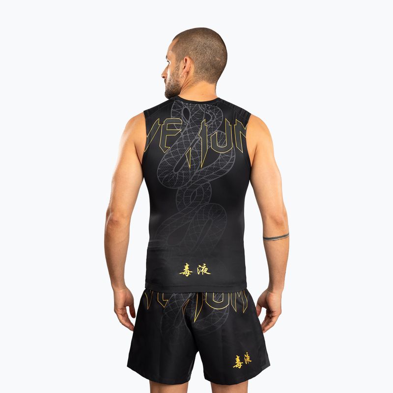 Мъжки рашгард Venum Serpenti Rashguards Sleeveless black/silver/gold 2