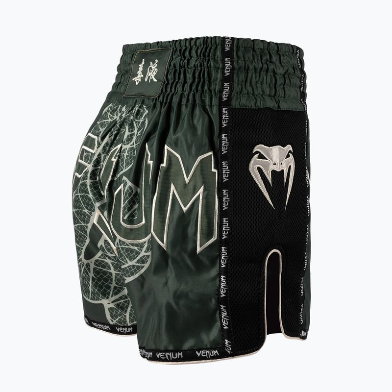 Мъжки шорти за тренировка Venum Serpenti Muay Thai khaki/bronze/ivory 4