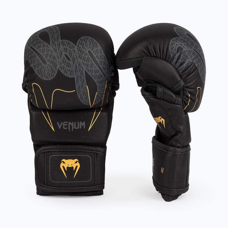 Боксови ръкавици Venum Serpenti Sparring black/silver/gold 2