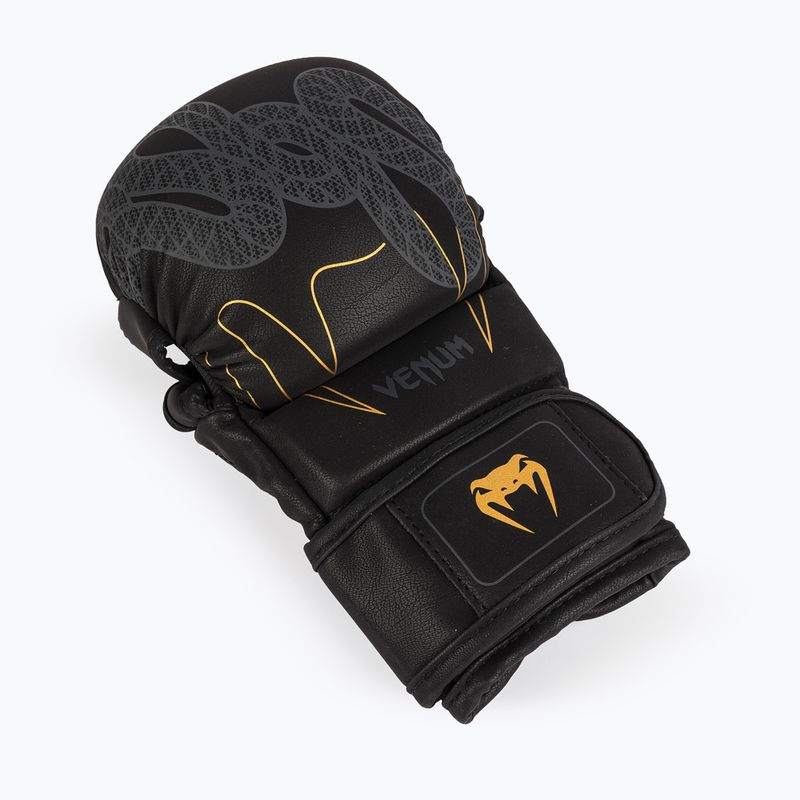 Боксови ръкавици Venum Serpenti Sparring black/silver/gold 3