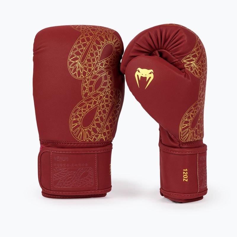 Боксови ръкавици Venum Serpenti Boxing burgundy/ivory 2