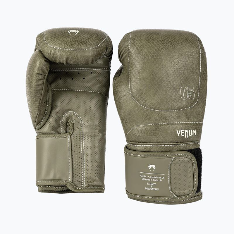 Боксови ръкавици Venum Impact Evo Scales Boxing army green