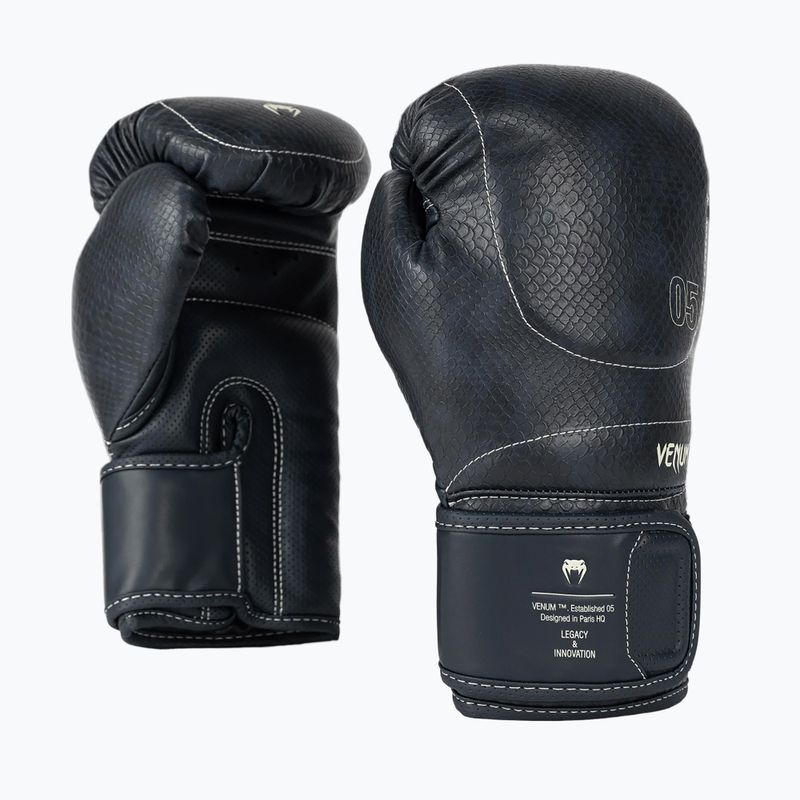 Боксови ръкавици Venum Impact Evo Scales Boxing midnight blue 4