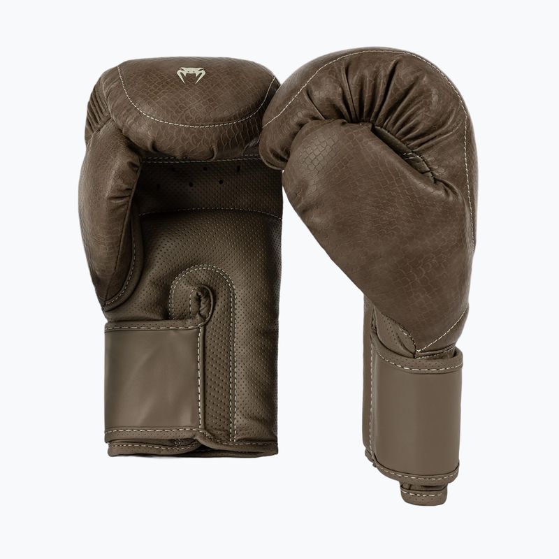 Боксови ръкавици Venum Impact Evo Scales Boxing brown 3