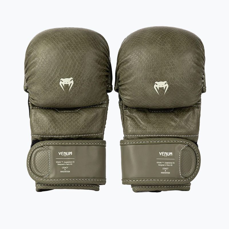 MMA спаринг ръкавици Venum Impact Evo Scales MMA army green