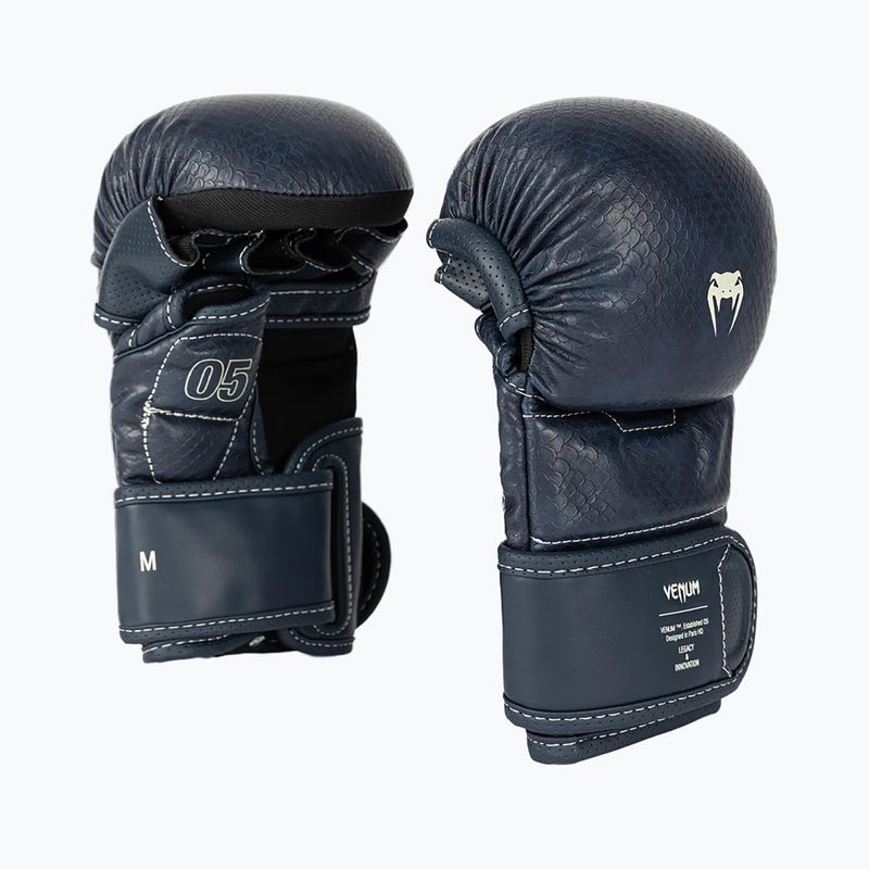 MMA спаринг ръкавици Venum Impact Evo Scales MMA midnight blue 2