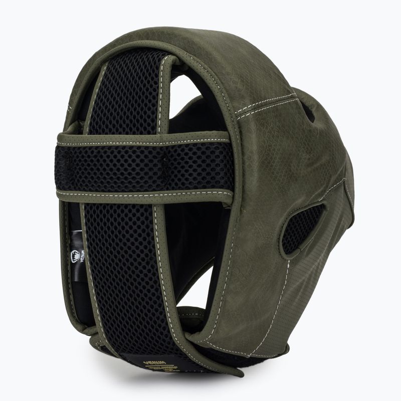 Боксьорска каска Venum Impact Evo Scales Headgear army green 6