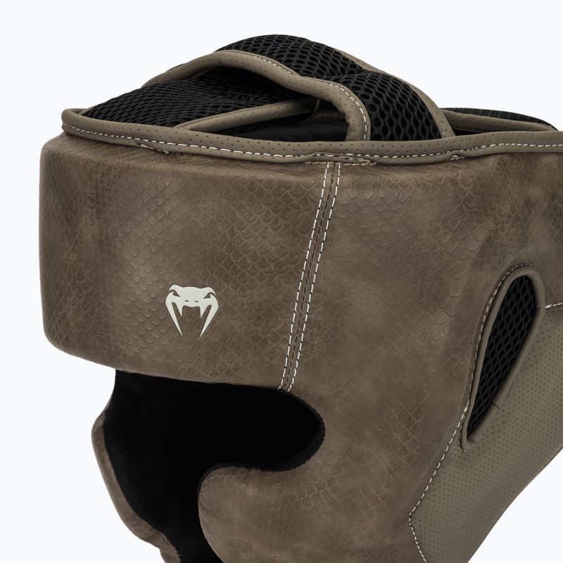 Боксьорска каска Venum Impact Evo Scales Headgear brown 4