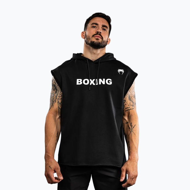 Мъжки суичър Venum Boxing VT Sleeveless Hoodie черно/бяло