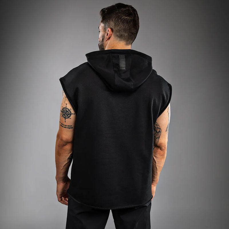 Мъжки суичър Venum Boxing VT Sleeveless Hoodie черно/бяло 3