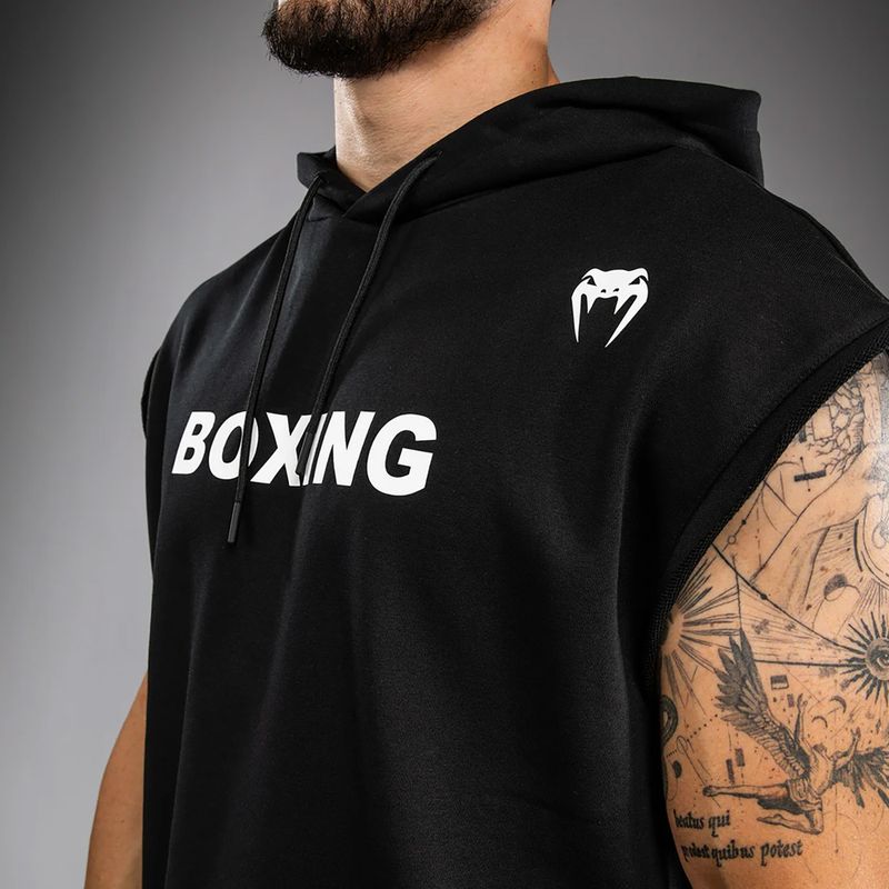 Мъжки суитшърт Venum Boxing VT Sleeveless Hoodie black/white 5