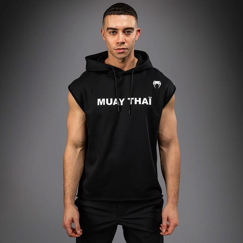 Мъжки суитшърт Venum Boxing VT Sleeveless Hoodie black/white 3