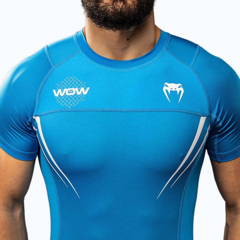Мъжка тренировъчна тениска Venum X WOW FC Rashguards пейсфик блю 5