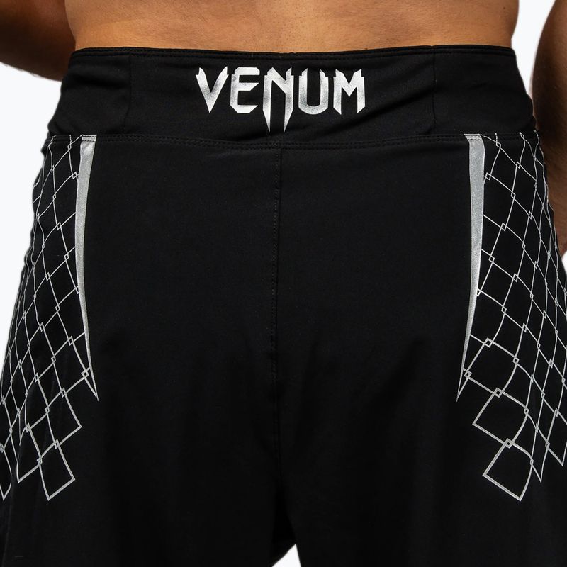 Мъжки тренировъчни шорти Venum X WOW FC черно/сребристо сиво 7