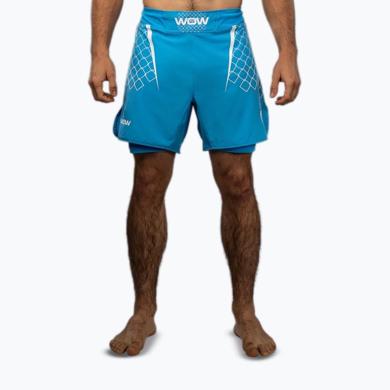 Мъжки тренировъчни шорти Venum X WOW FC fury pacyfic blue