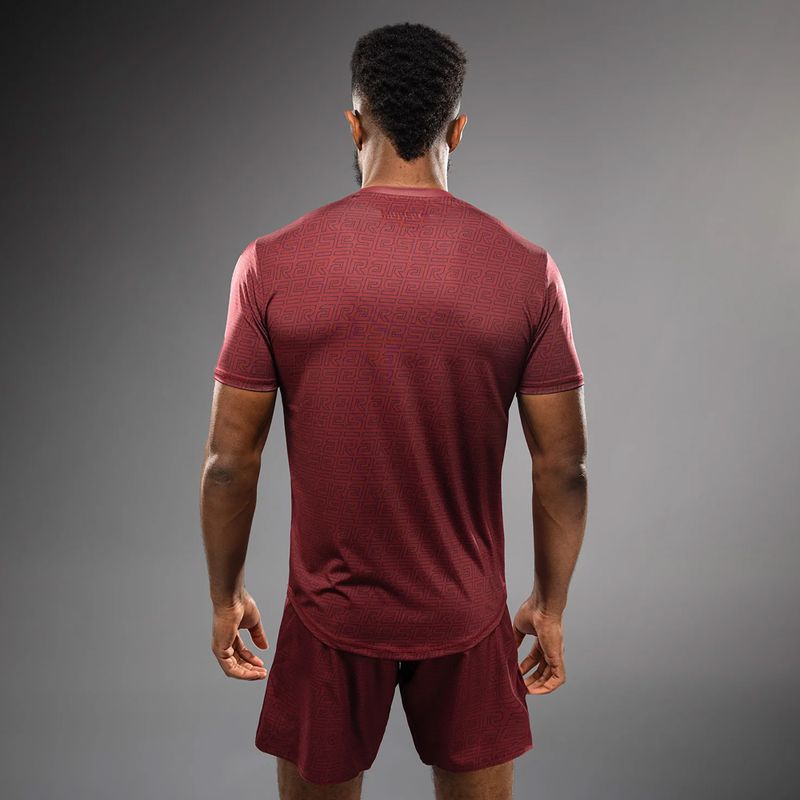 Мъжка тениска за тренировка Venum X Ares 2.0 Dry Tech burgundy 3