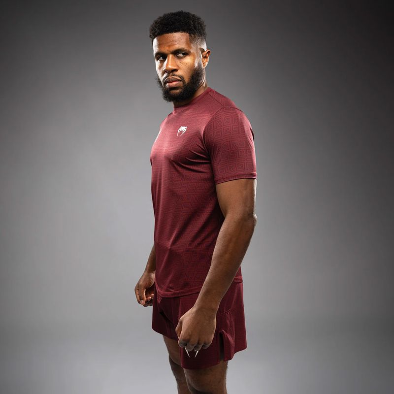 Мъжка тениска за тренировка Venum X Ares 2.0 Dry Tech burgundy 5