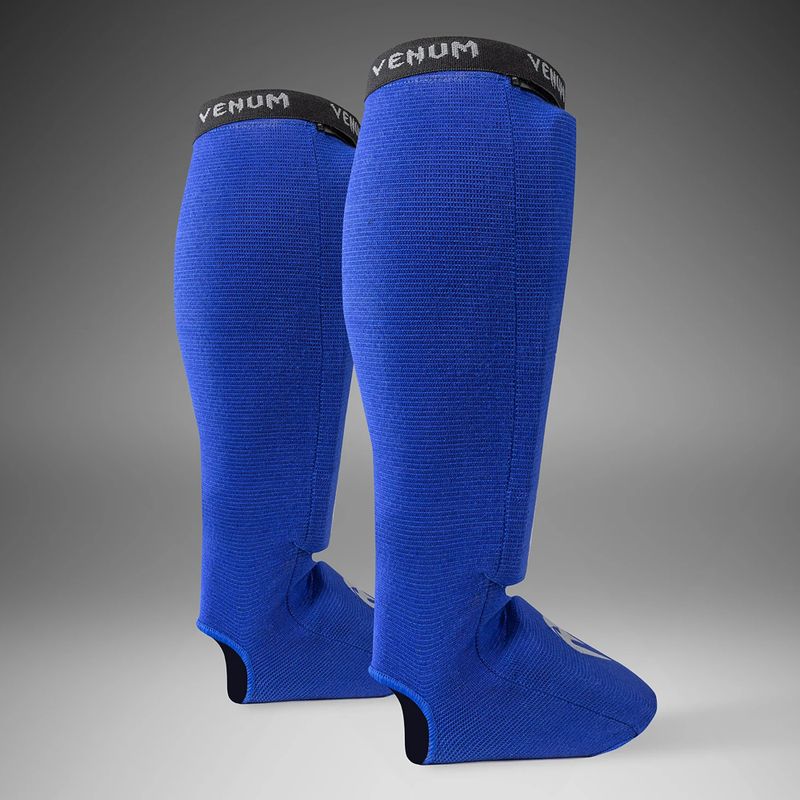 Протектор за пищял и стъпало Venum Kontact Shin Guards royal blue/silver 3