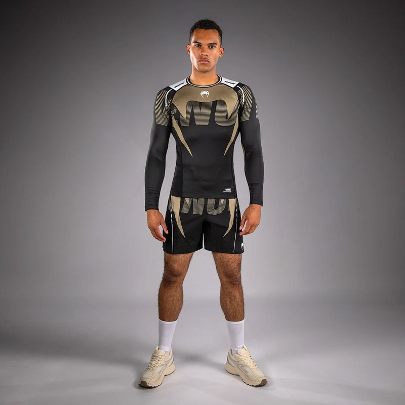 Мъжки рашгард с дълъг ръкав Venum Adrenaline Rashguard black/sand 2